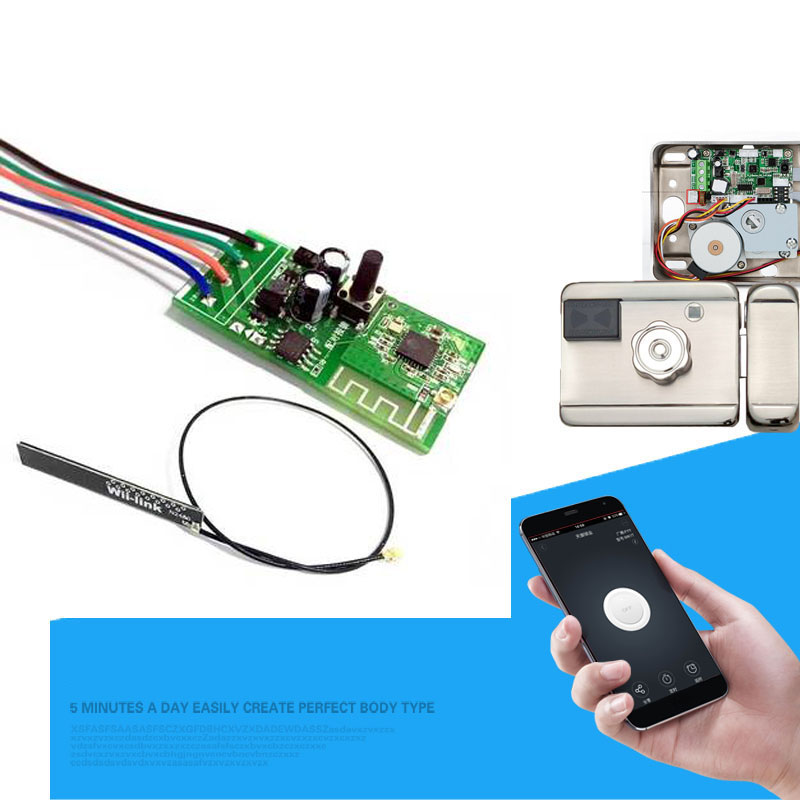 Home Automation Ideas - 12Vสวิทช์WiFiสมาร์ทอิเล็กทรอนิกส์ล็อคประตูสำหรับEWelink APPทำงานร่วมกับAlexa/Google Home Smart Home Automationโมดูล