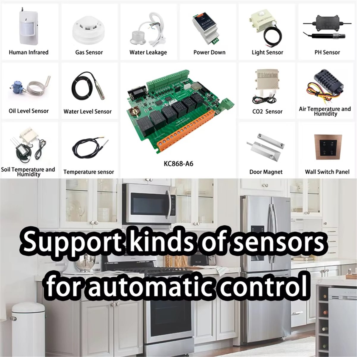 Diy Home Automation System - บอร์ดพัฒนา KC868-A6 รองรับ MQTT, Web, HTTP,