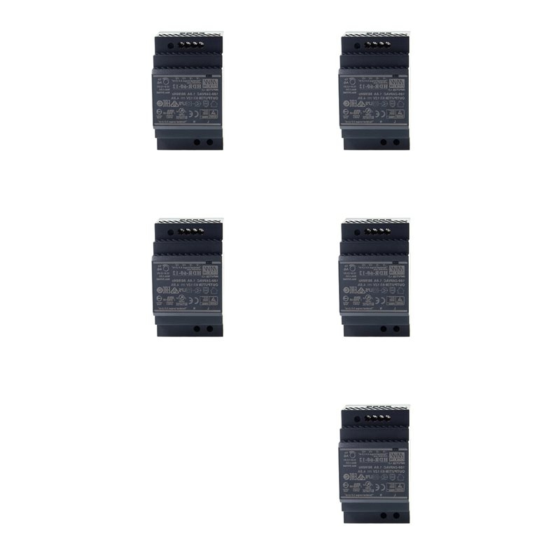 Home Automation Industry - 5X 85-264V 12V 4.5A 54W แหล่งจ่ายไฟแบบเอาต์พุตเดี่ยวสำหรับติดตั้งบนราง