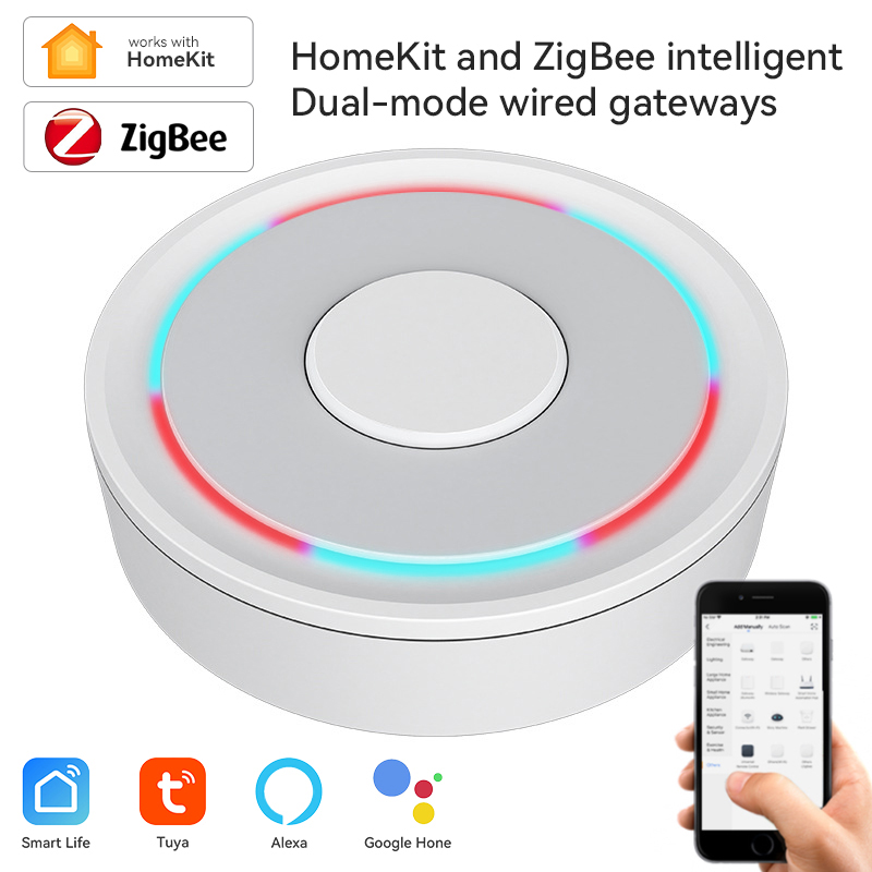 Home Automation Ideas - Tuya ZigBee Smart Gateway Homekit โทรศัพท์ฮับไร้สายแบบมีสายรีโมทคอนโทรลสะพาน