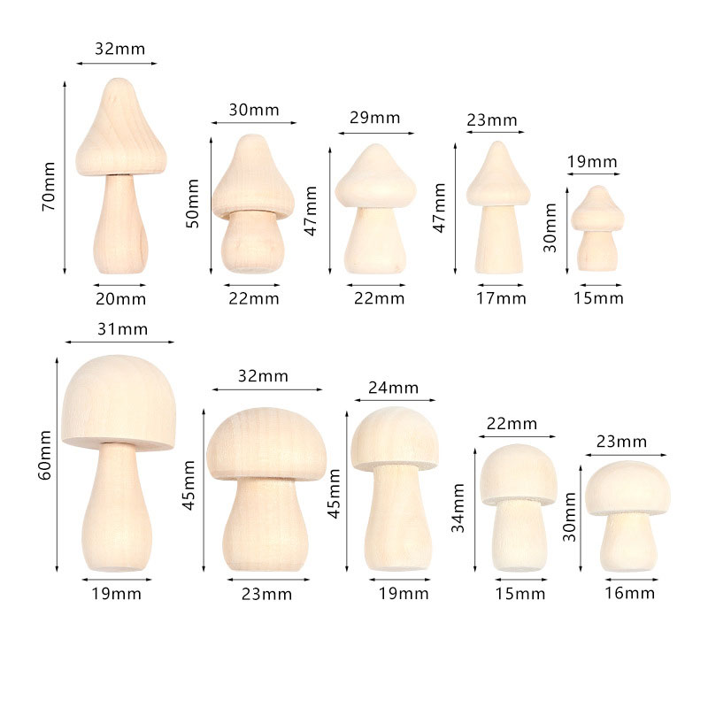 5PCS MINI ไม้เห็ดธรรมชาติตุ๊กต - Diy Automation Projects บทวิจารณ์และราคา