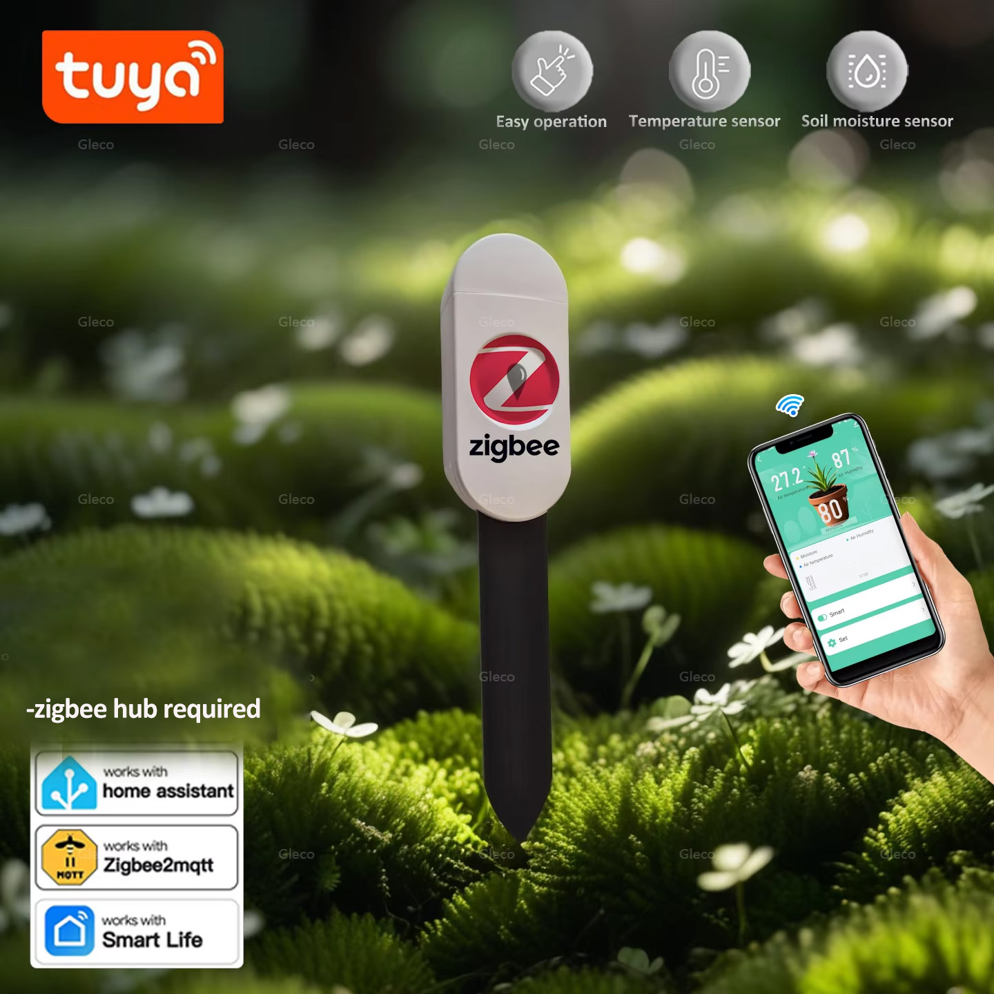 เครื่องวัดความชื้นในดิน Tuya S - Home Automation Ideas บทวิจารณ์และราคา