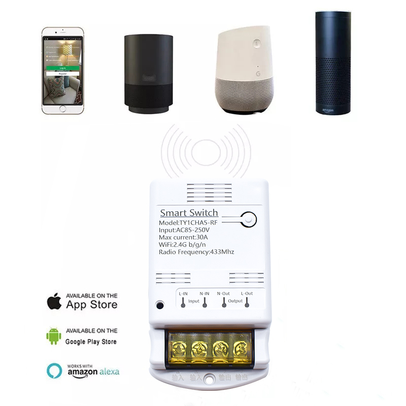 Wifi 30A โมดูลรีเลย์ 85-250V 2 - Home Automation Ideas บทวิจารณ์และราคา
