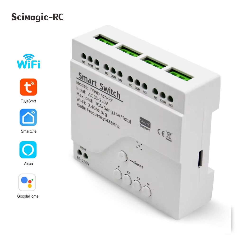 โมดูลรีเลย์สมาร์ททูย่า 4 ช่อง  - Home Automation Ideas บทวิจารณ์และราคา
