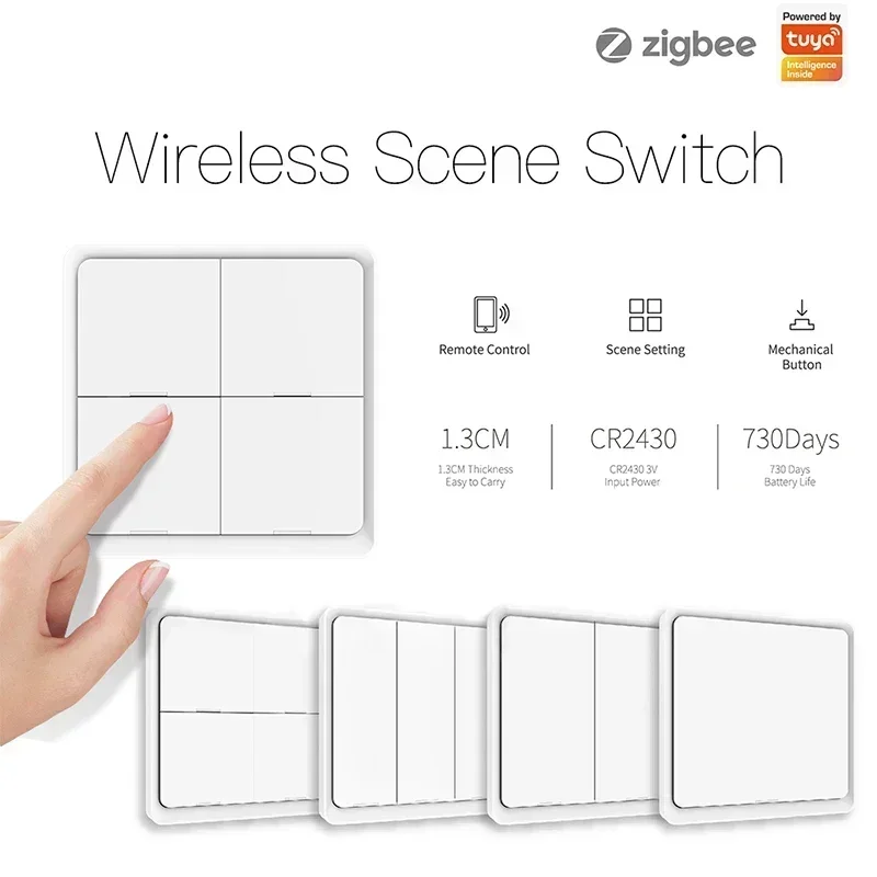 ZigBee ไร้สาย4 Gang 12 Scene ส - Home Automation Ideas บทวิจารณ์และราคา