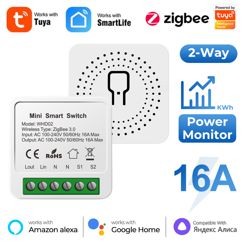 Zigbee/WiFiสมาร์ทสวิทช์Power M - Home Automation Industry บทวิจารณ์และราคา